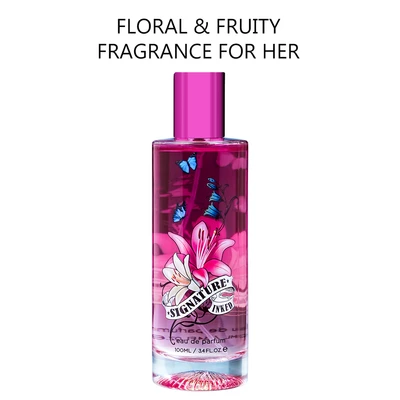 88312, Eau de Parfum 3.4 oz/100 ml Love Signature Inked for Women - United Scents, 191554883123