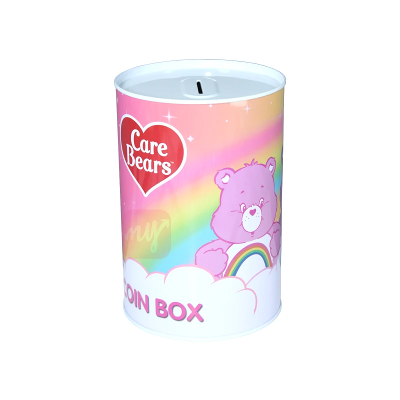 Coin Bank 10x15cm Care Bear Pink
