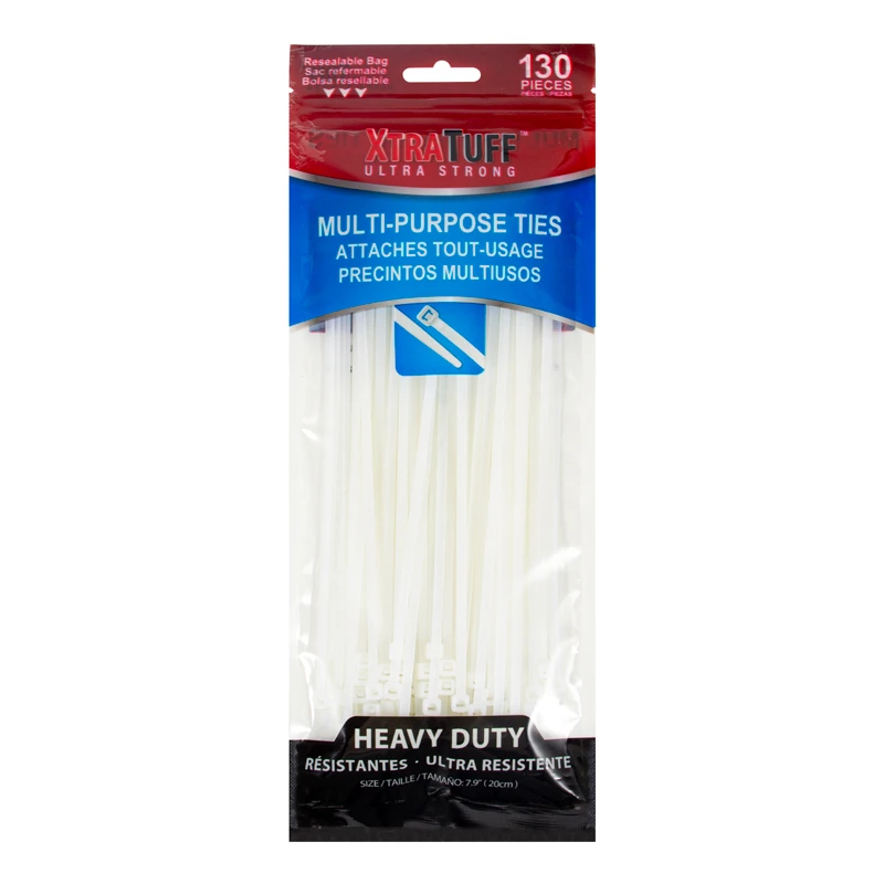 XtraTuff Multi-Purpose Tie 8in 130CT