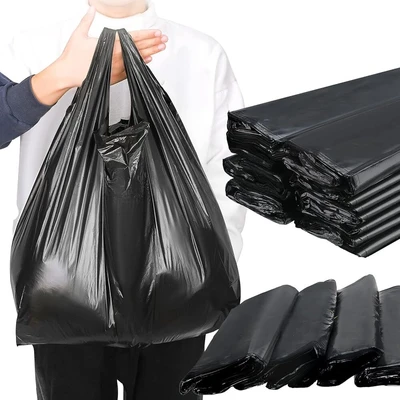 PP001, Black Bags 23.65"x 34.65" 60*88CM 黑色垃圾袋 100/BAGS 700, PP001