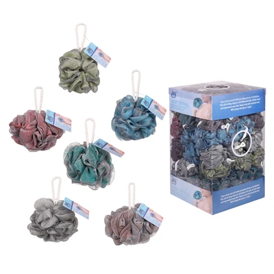 73005, Ideal Bath Shower Ball 2 Tone Display 50g, 191554730052