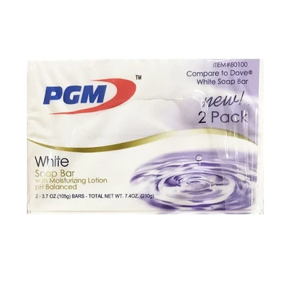 PGM80100, Bar Soap 2PK White, 602323801007