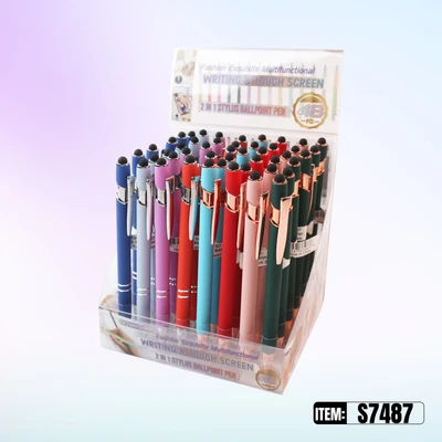 S7487, Beaded Pen & Screen Touch Assorted 48/PDQ, 887257374876