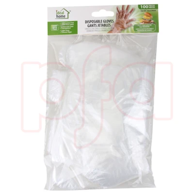 41043, Ideal Home Disposable Gloves 100PK, 191554410435