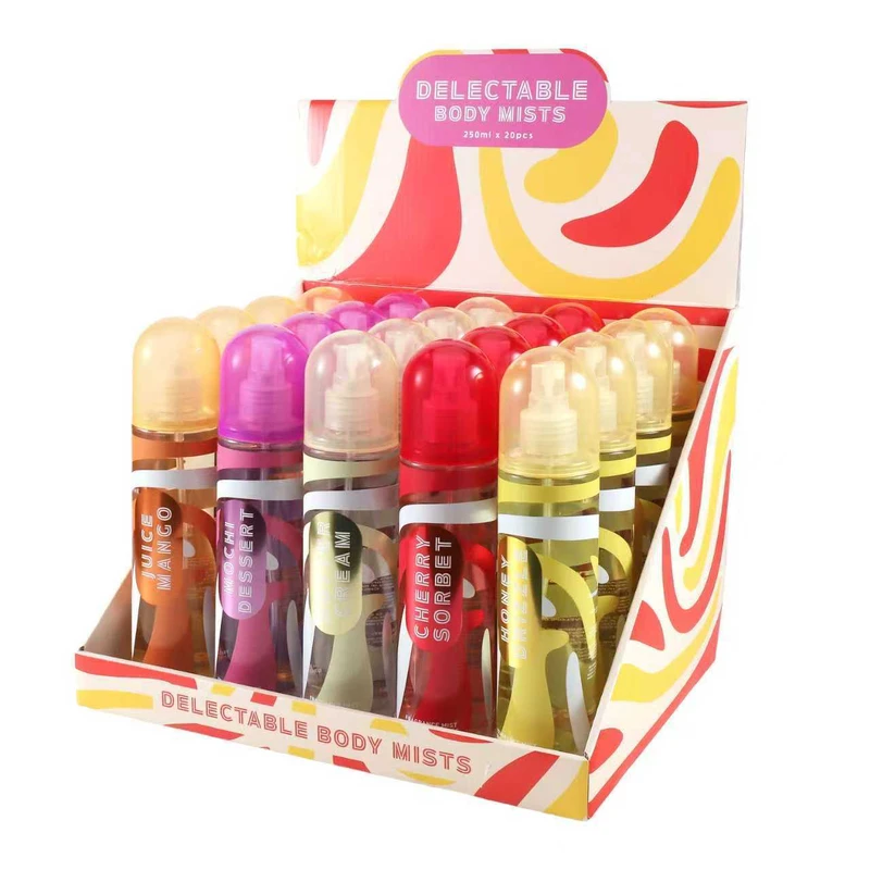 Women's Body Mist 20pcs PDQ Tangy 8.4fl.oz/250ml Round Cap