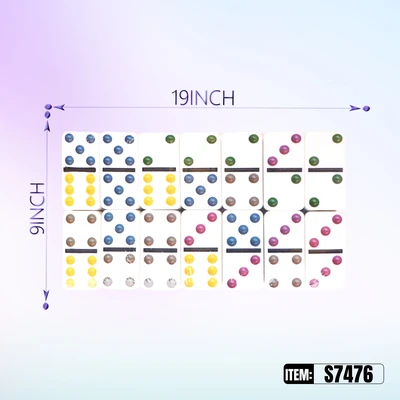 S7476, Dominoes 28 6 Color Dot, 887257374760