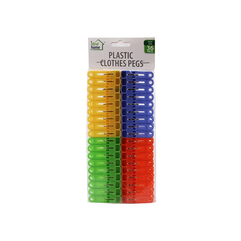 Ideal Home Plastic Cloth Pegs 36CT