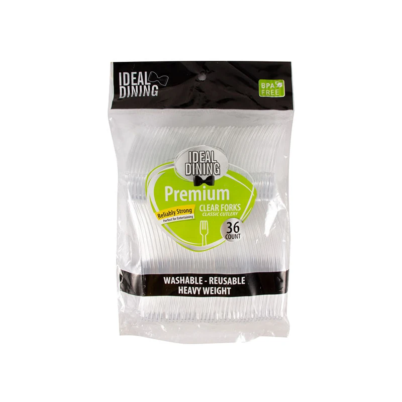 Ideal Dining HD 36CT Clear Forks