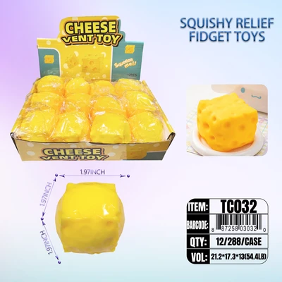 TC032, Squishy Cheese 1.97", 887258030320