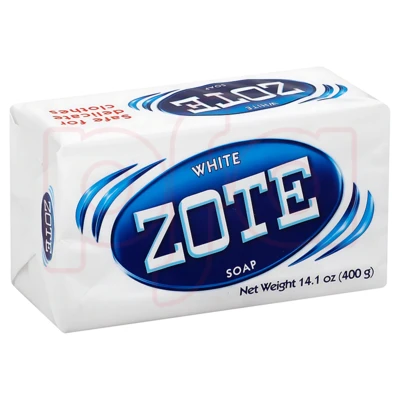 ZLB400W, Zote Laundry Bar Soap 400g White, 1200500573