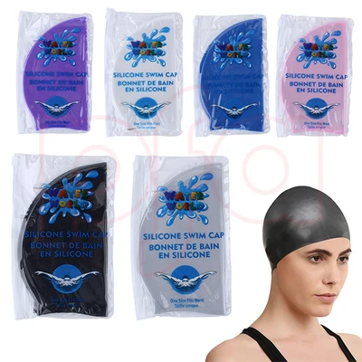 90104, Water World Silicone Swim Cap, 191554901049