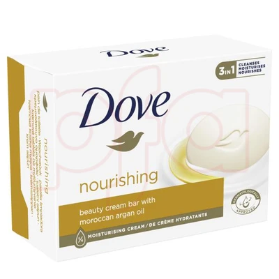 DS90-NA, Dove Soap 90g 3.17oz Nourishing Argan Oil, 8710908471667