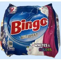 BIN-P1500AC, Bingo Laundry Powder Detergent 1.5KG All Color (3.3lbs) 50003479, 8690536920860