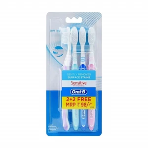 OB4SW, Oral-B Toothbrush Sensitive Whitening 4PK, 4902430710374