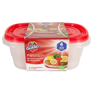 56022, Fresh Guard Storage Container Red Rectangular 64oz 4PK, 191554560222