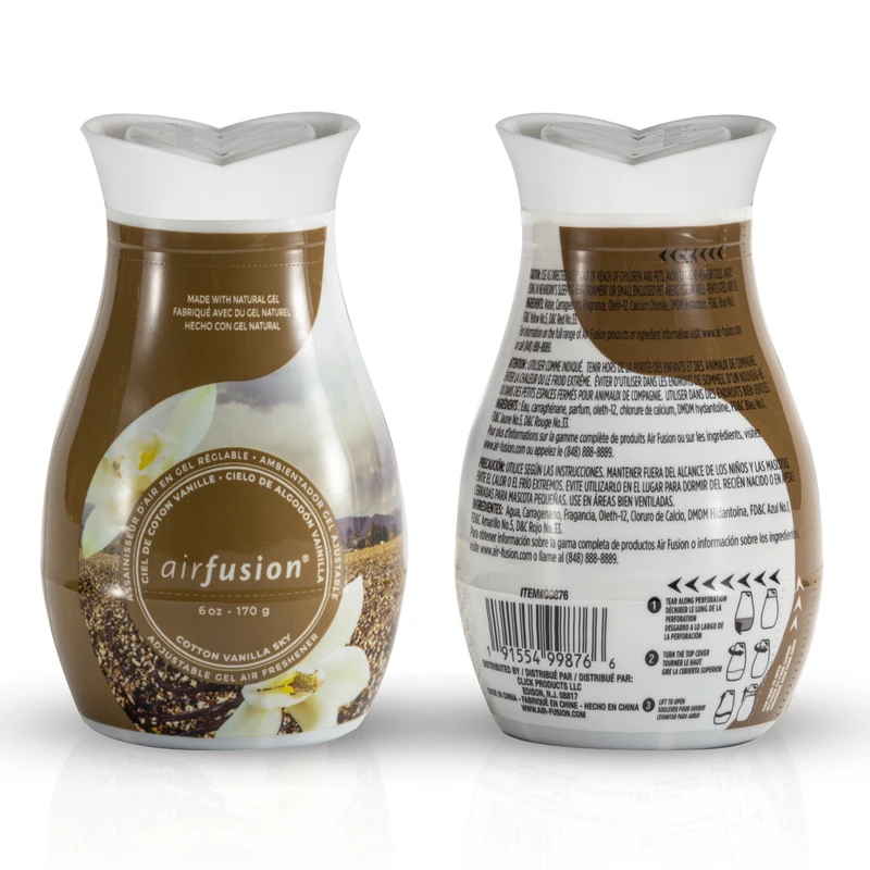 Air Fusion Adjustable Gel Air Freshener 6oz Cotton Vanilla Sky
