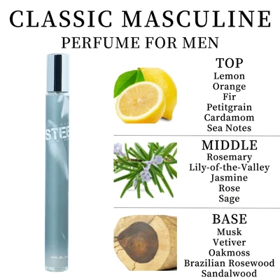 88842, Men's Eau De Toilette Cologne Set 1.18 oz/ 35 ml, 6 Scents Blue Intense/Blue Wonder/Bross Private/Enforce/Steel/Woody Blang, 191554882676