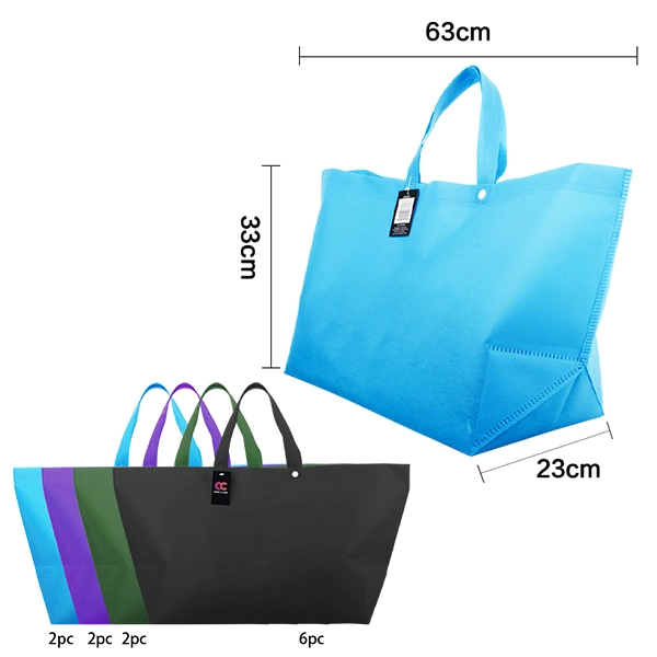 49021, Woven Shopping Bag Solid Colors 24.8*13*9 inch, 191554490215