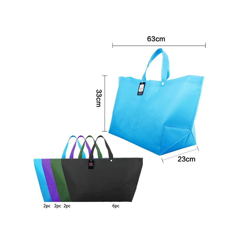 Woven Shopping Bag Solid Colors 24.8*13*9 inch