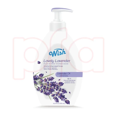 60366, Wish Moisturizing Liquid Soap 16.9 FL OZ Lovely Lavender, 191554603660