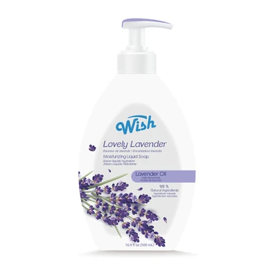 60366, Wish Moisturizing Liquid Soap 16.9 FL OZ Lovely Lavender, 191554603660