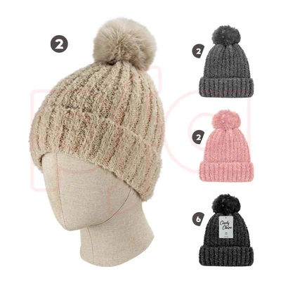 10026, Cindy Claire Ladies Pom Hat, 191554100268