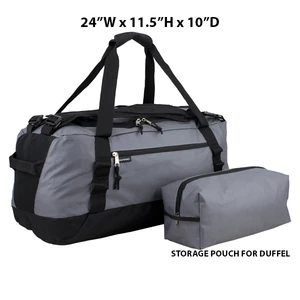 DB-GWR, Duffel Bag w/ Carry Bag Grey, 91074090455