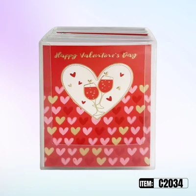 C2034, VALENTINE Premium  Greeting Card  4.7"x6.7", 887257920349