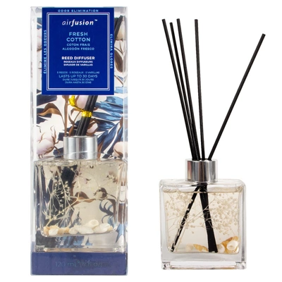 99850, Air Fusion Scented Reed Diffuser Set  Clean Cotton120ml, 191554998506
