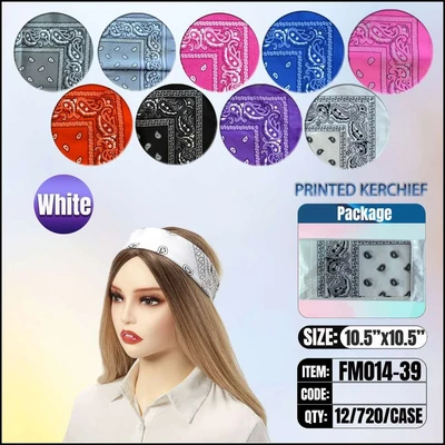 FM014-39, BANDANA WHITE