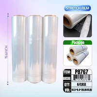 P8767, CLear  Shrink Stretch Film Wrap19.7Inch x 3KGs/Roll, 887257287671