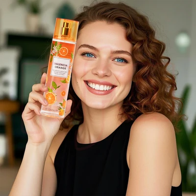 88628, Fragrance Body Mist 8 oz/236 ml Valencia Aorange for Women - United Scents, 191554886285