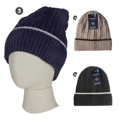 10005, Men's Hat w/fur lining, 191554100053