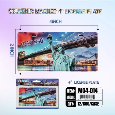 MG4-014, License Plate Magnet  4“x2", 887257940149