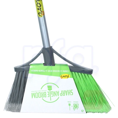 KK-292C, Sharp Angle Broom Metal Stick w/ Handle, 856427002925
