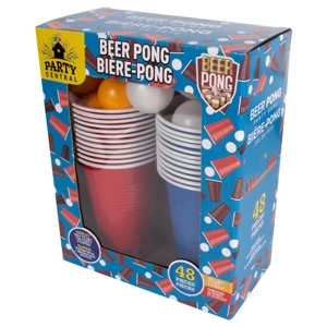 84093, Party Central Recreational Ping Pong Balls & Cups 48pk 24+24, 191554840935