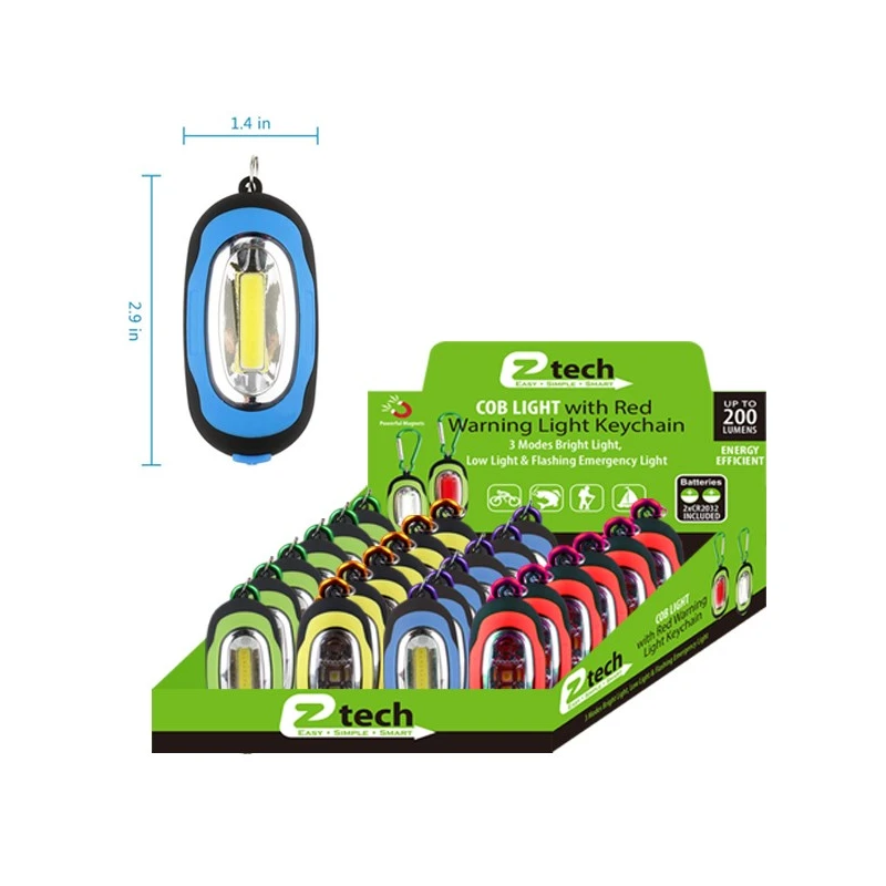 EZ Tech Keychain COB LED w/ Clip