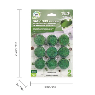 60117, Air Fusion Bowl Cleaner & Air Freshener 9PK – Lavender, 191554601178