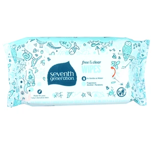 7GEN-BW64, Seventh Generation Free & Clear Baby Wipes 64 Count