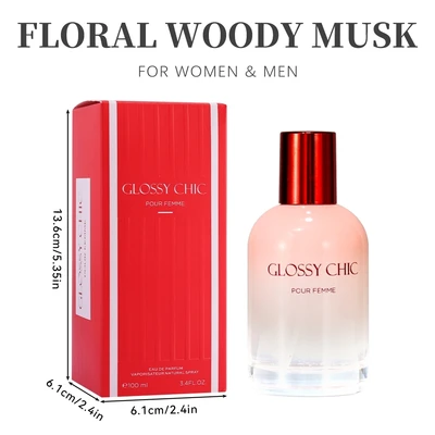 89070, Eau de Parfum 3.4 oz/100 ml Glossy Chic for Women - United Scents, 191554890701