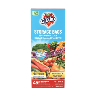 31104, Fresh Guard Storage Bags Gallon 45ct, 191554311046