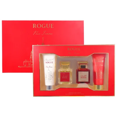 89360, Women's 4pcs  XL Set  Rogue 4.1fl.oz/120ml×2 Body Lotion fl.oz/100ml×2 EDP, 191554893603