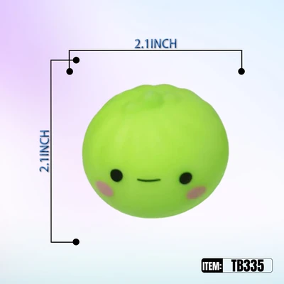 TB335, Ralex Squishy Surprise Mini Dumplings 4/Colors 2.16", 887258013354