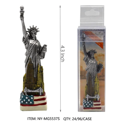 NY-MG5537S, STATUE OF LIBERTY Silver (4.35"), 887257955372