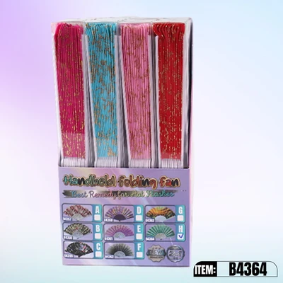 B4364, Hand Fan 16.5“x9.2" 24/DPQ, 887257643644