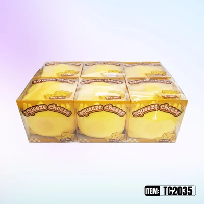 TC2035, Squishy Flour Square Cheese 4.33"x4.33"x4.33, 887258040350