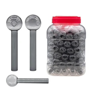 55765CB, 4 inch-90PC transparent black ball, 036882557677