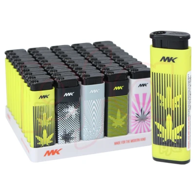 ZY-218Z-LEAF, MK Jet Windproof Electronic Disposable Lighters Leaf, 850016684714