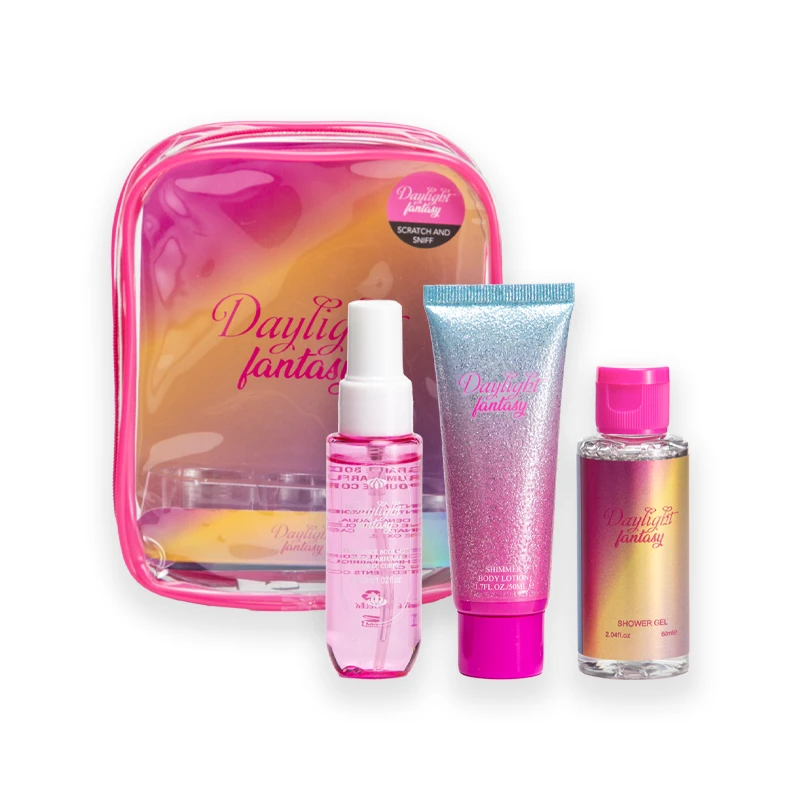 Women's 3pcs Bag Gift Set DAYLIGHT FANTASY 1.02fl.oz Body Mist 2.04fl.oz Shower Gel 1.7ozBody Lotion
