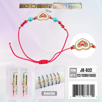 J8-032, String Line Protection Bracelet, 887257880322